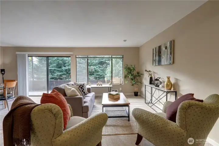 LR south view. Virtual stage