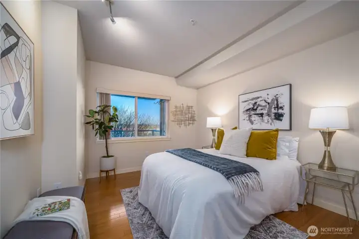 Primary bedroom is quite large