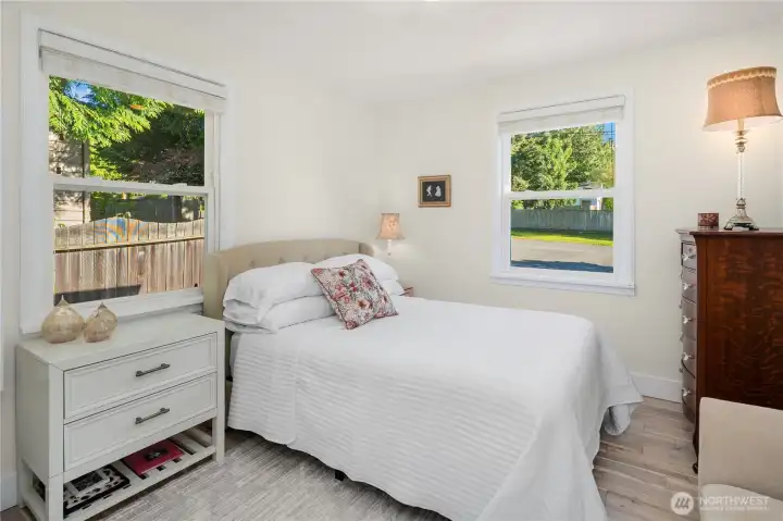 Bedrooms have nice closets and organizers.