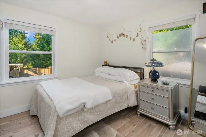 Bedrooms have nice closets and organizers.