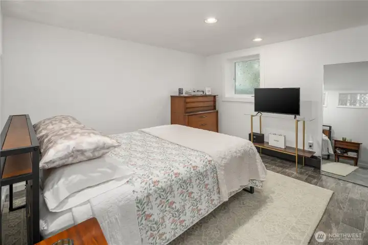 Basement bedroom is a nice space as well.