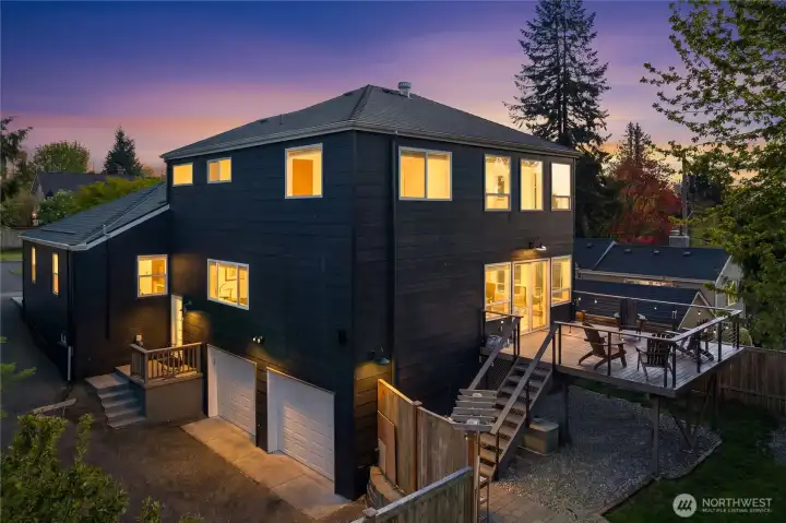 Great exterior spaces and garage.
