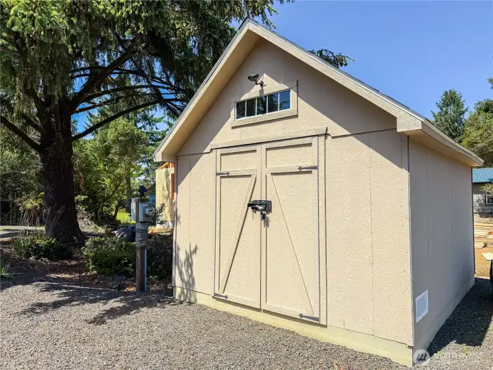 Shed and electric