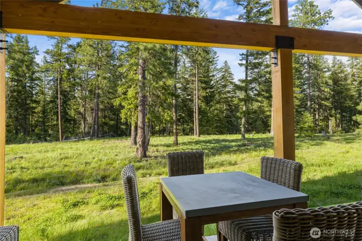 Grab a beverage and settle in, this is the perfect place to watch deer wander by, birds flit through the trees, and nature unfold right outside your door. Grab a beverage and settle in, this is the perfect place to watch deer wander by, birds flit through the trees, and nature unfold right outside your door.
