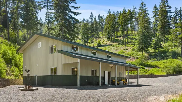Built for adventure and designed for comfort, this hearty steel structure serves as basecamp for your own private 21-acre escape.