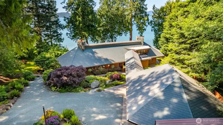 One of kind custom architecture blending seamlessly into its surroundings. One of kind custom architecture blending seamlessly into its surroundings.