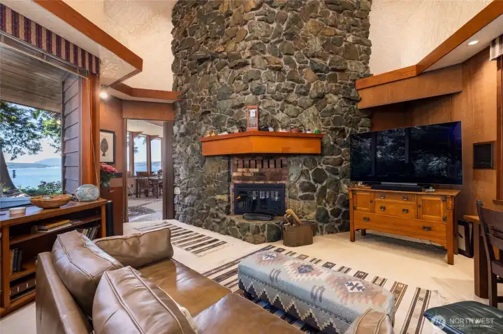 Multi-zone heating system including electric radiant warmth, propane capabilities, and multiple fireplaces. Multi-zone heating system including electric radiant warmth, propane capabilities, and multiple fireplaces.