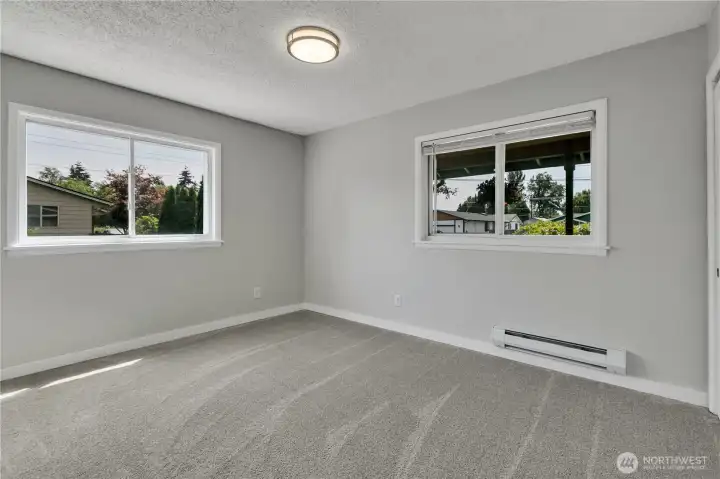 Light-filled main floor bedroom.