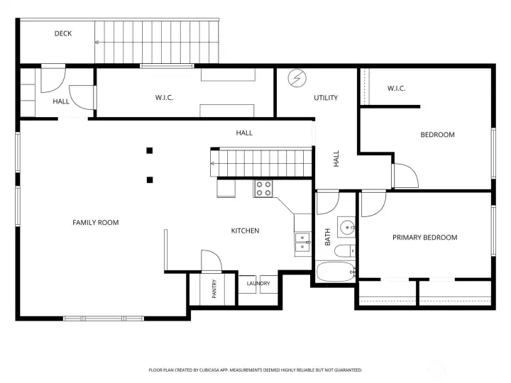 Floor plan for the upper level.