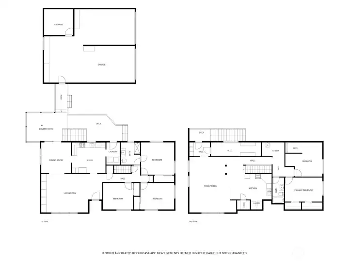 Floor plans for upper and lower floors. A flexible floor plan designed to grow with your needs.