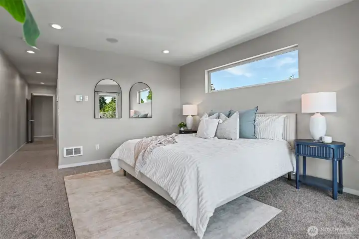 Large Primary Bedroom also features a primary bathroom and walk-in closet. Large Primary Bedroom also features a primary bathroom and walk-in closet.