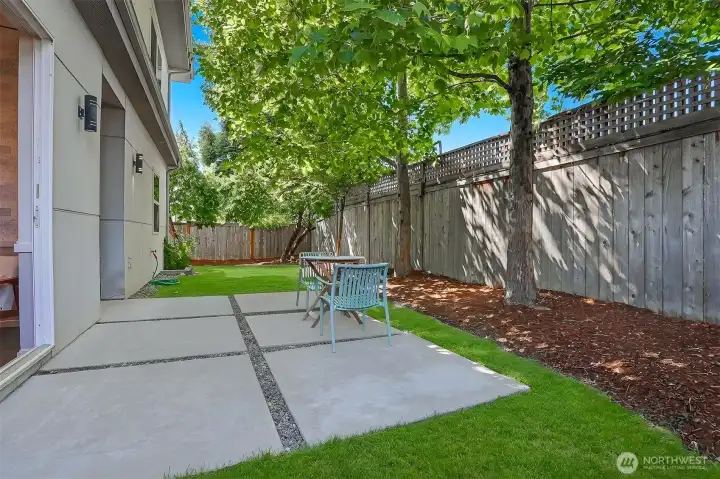 The back patio is the perfect place to grill & chill, and can be accessed either by a door off the kitchen or through the main floor bedroom. The back patio is the perfect place to grill & chill, and can be accessed either by a door off the kitchen or through the main floor bedroom.