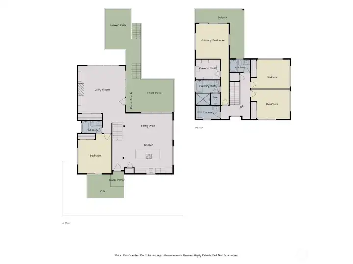Main Floor and upper level floor plans. Main Floor and upper level floor plans.