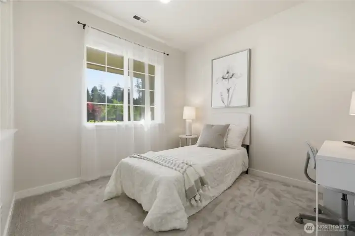 5th Bedroom/ Office option with an adjacent 3/4 bathroom on main floor.
