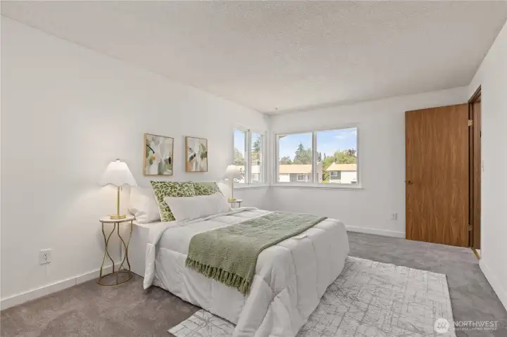 Primary Rm + Private access to Bathroom (shared)