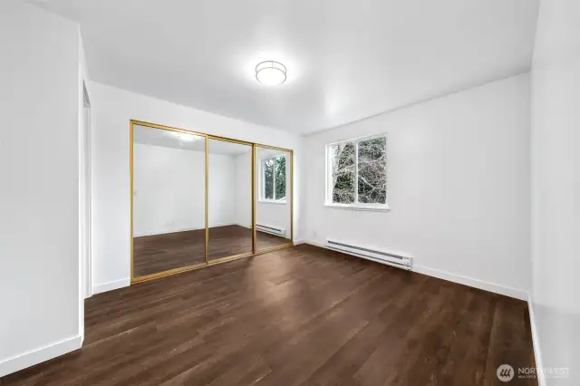 Bedroom #2 with a large closet!