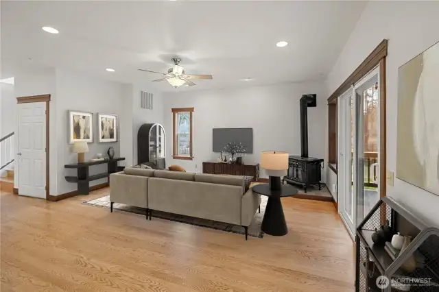 Family Room off kitchen / Virtually Staged