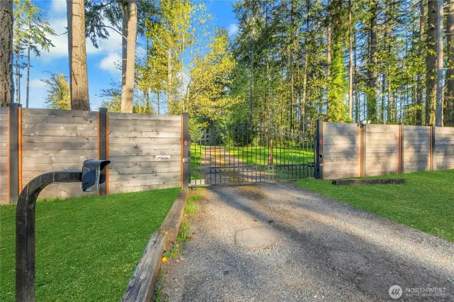 Gated Entrance. Home is approximately 500 feet back.