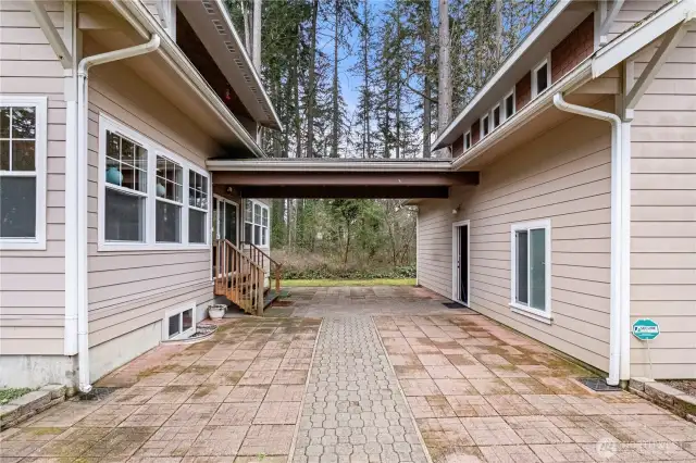 Breezeway to garage from house.