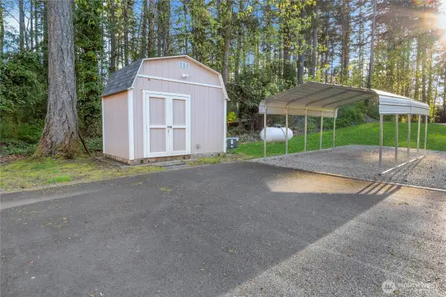 Storage Shed, Carport