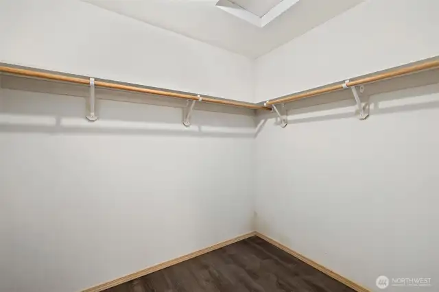 Primary walk- in closet