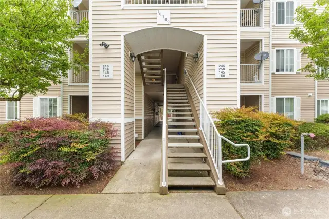 Stairs to the unit 2nd floor