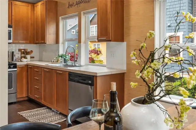 A great floor plan that makes sense and easily flows from one room to the next.
