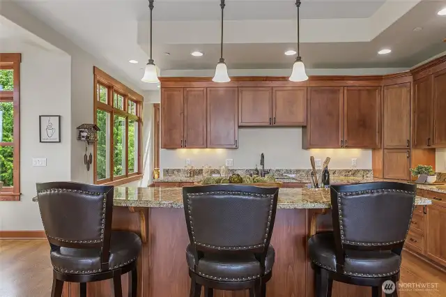 Guests can sit to converse.
