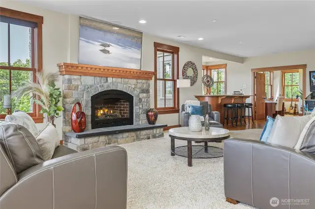 Upstairs recreation room.