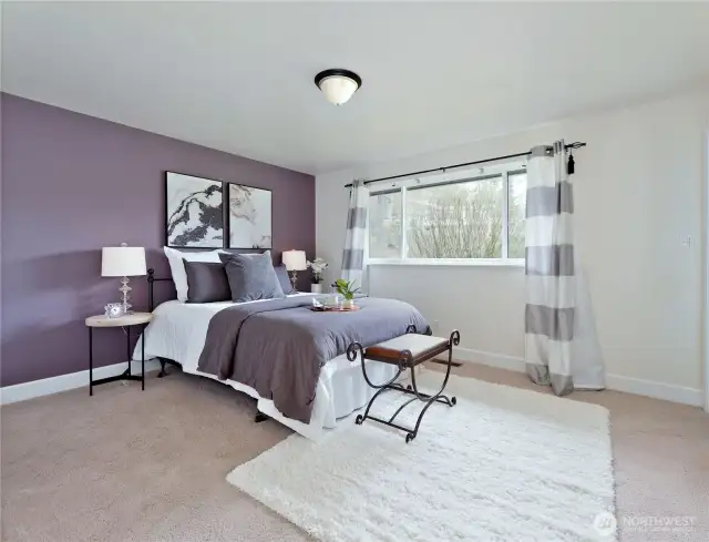 Primary bedroom with 3/4 bath