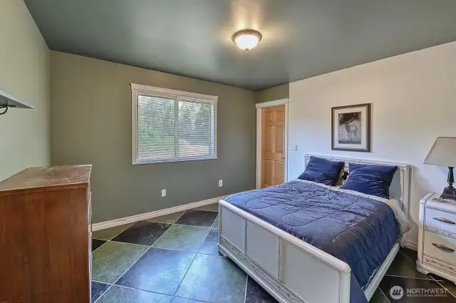 Another bedroom also facing the backyard and with an extra large closet.