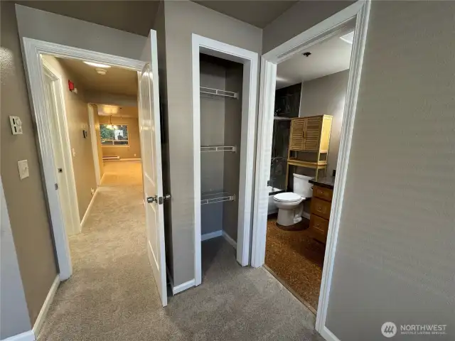 Primary bedroom storage