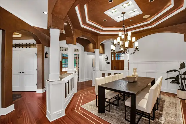 Formal Dining Room is AMAZING!! Cherry Hardwood floors throughout the living areas.