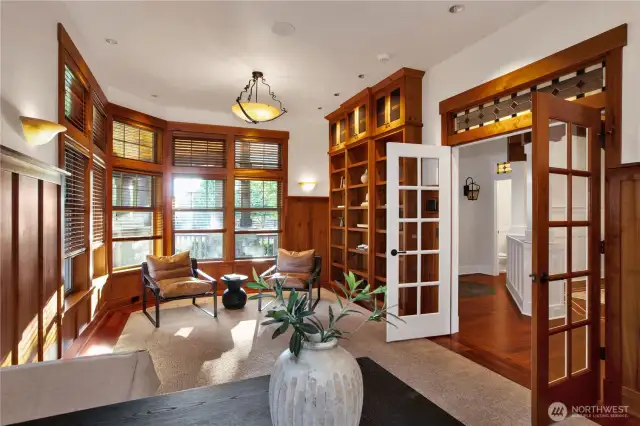 A look into the Office/Den/Library. You can definitely work from home here!