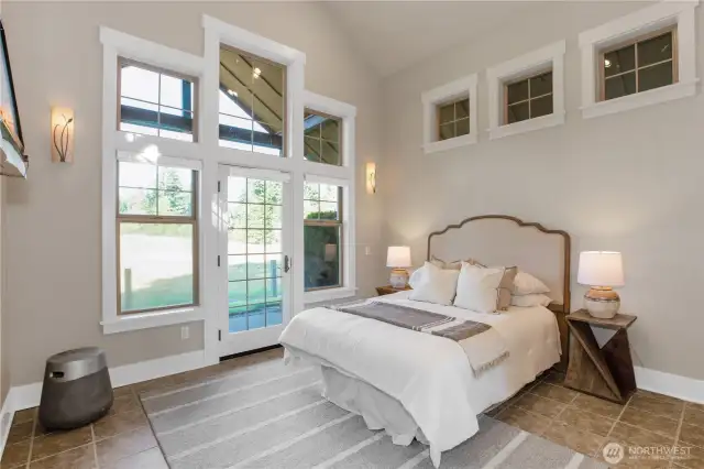 Bedroom Area in the Pool/Guest house