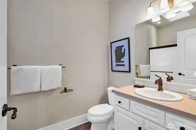 3/4 Bath with full sized shower in the Pool/Guest House.