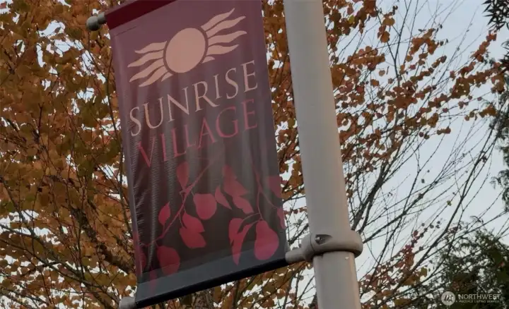 Sunrise village is only a few minutes away with shopping and restaurants.