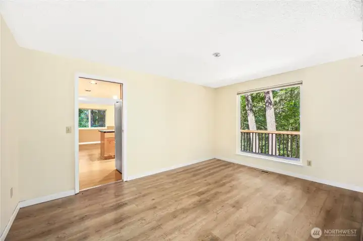Spacious dining area