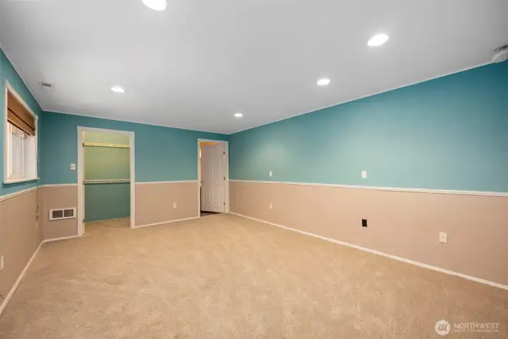 Bedroom #1 with its own half bath!