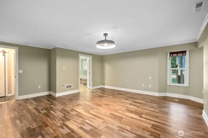 MASSIVE primary bedroom