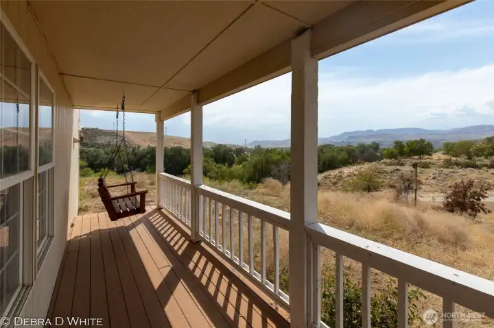View from side porch