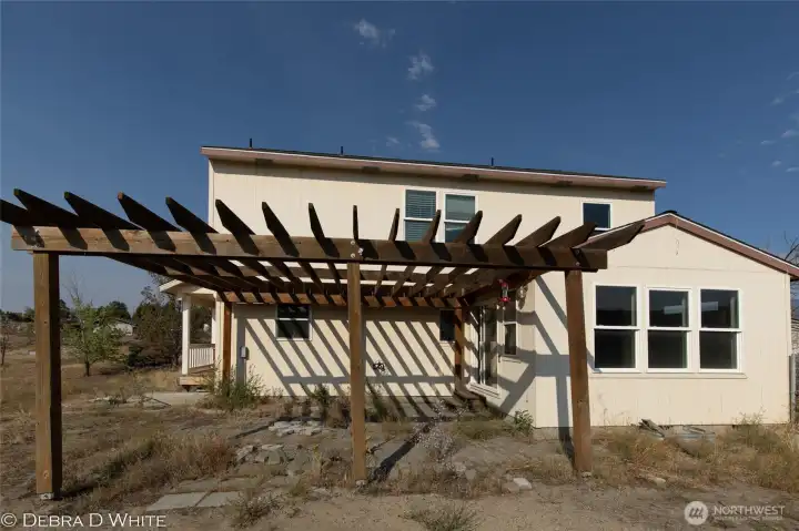 Rear patio area