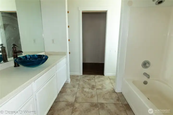 Primary Bathroom and closet