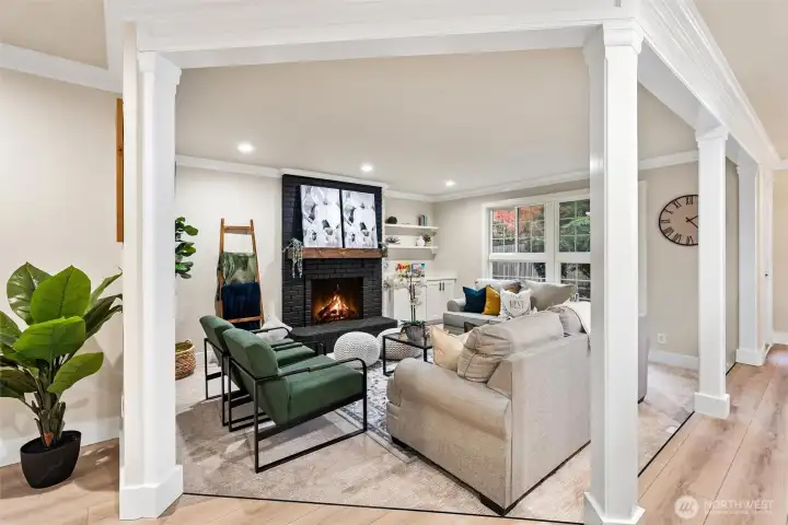 Family room perspective highlighting open layout and natural light.