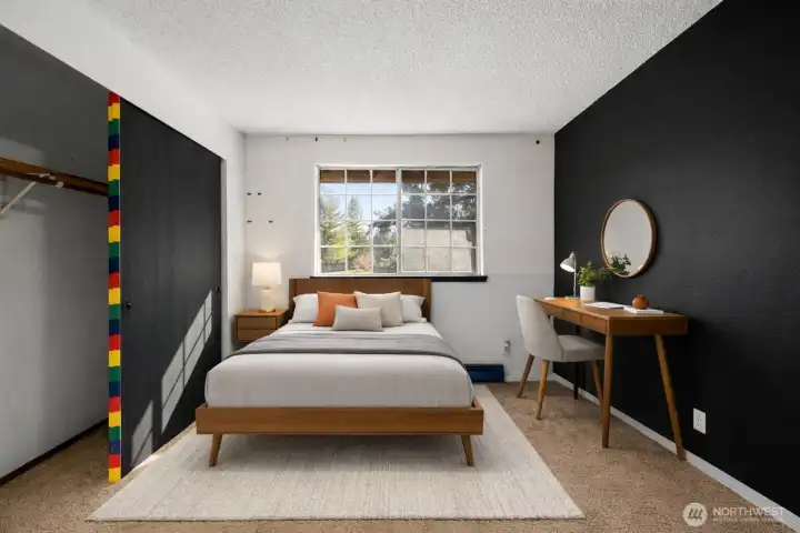 Virtual Staged Bedroom