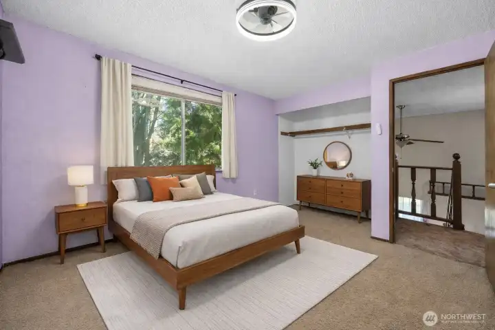 Virtual Staged Bedroom