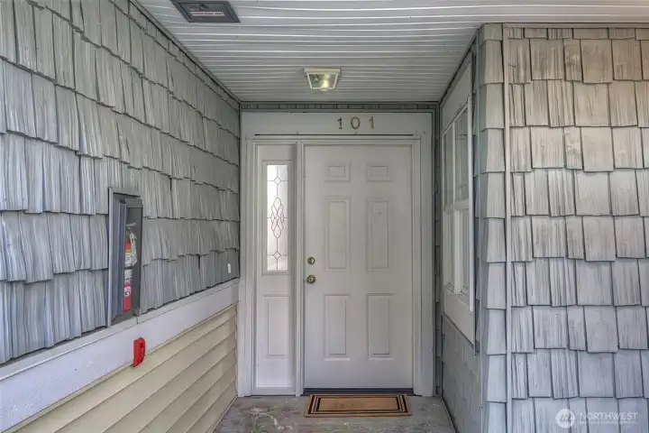 Welcoming front entry