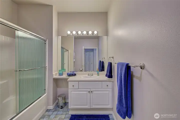 Guest bath view from entrance.