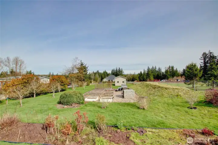 Garden space and fruit trees