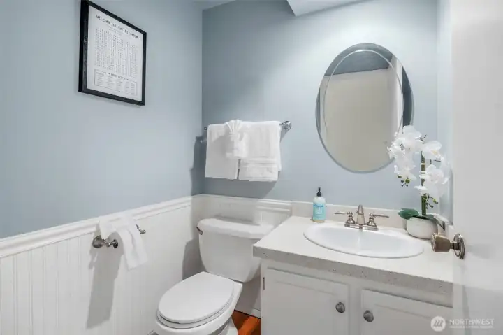 1/2 bath on main level